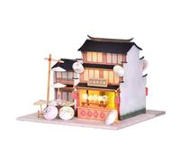 TOPBSFARNY Casa de Muñecas en Miniatura de Madera, Estilo Japonés/Chino, Kit DIY de Villa en 3D, Modelo Creativo, Regalo (Jiangnan Umbrella Store)
