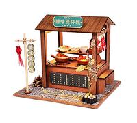TOPBSFARNY Casa de Muñecas en Miniatura de Madera, Estilo Japonés/Chino, Kit DIY de Villa en 3D, Modelo Creativo, Regalo (Clay Pot Rice)