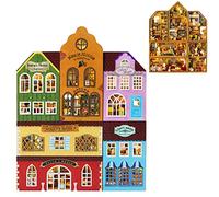 TOPBSFARNY Kit de casa de muñecas DIY de 6 piezas, montaje creativo, paisaje en miniatura, casa de muñecas, mini serie mundial, colección en miniatura, rompecabezas de madera 3D para juguetes de