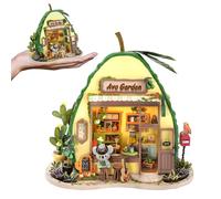 TOPBSFARNY Kit de casa en miniatura, rincón de libros con luz LED, rompecabezas 3D de madera en miniatura para adultos, decoración de estantería de casa de muñecas, regalos para amigos y padres (forma