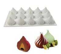 TOPBSFARNY Molde de silicona 3D para mousse para tartas, postres, cebollas, chocolate, postres, electrodomésticos, velas, jabón, silicona