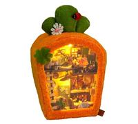 TOPBSFARNY Soporte de madera 3D para libros, rompecabezas, casa de muñecas, rincón de madera, kit de construcción con luz LED para adultos para construir creatividad, Navidad, Halloween (estilo D)