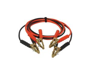 TOPCAR Cable de Arranque CCA 25 mm, 2 Pinzas de latón, 2 x 3 m, 650 A