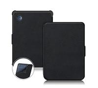 TOPCASE Funda TPU Suave para Kobo Clara Colour/Clara BW (2024)/Clara 2E (2022)/Tolino Shine Color/Shine 5 (2024)/Shine 4 (2022) 6 Pulgadas eReader con Función de Reposo/Activación Automática,Negro