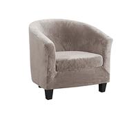 Topchances Funda de Sillón Chesterfield con Funda de Cojín,Lavable Funda De Sofá para Silla De Club Elástica Terciopelo, Modernas Fundas Protectoras de Butaca para Dormitorio
