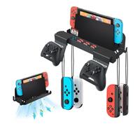 TOPCHANCES Wall Mount for Nintendo Switch 2 Accessories, Switch 2 Wall Mount Compatible for Switch 2 Docking Station, 4 Joy-Con Grips, 2 Switch 2 Pro Controllers and 8 Game Cards