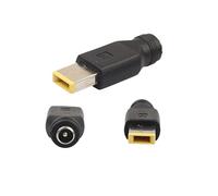 TOPCHARGEUR * Adaptador Alimentación Cargador Corriente Clavija Conector: 5.5mm 2.1mm Hembra a ThinkPad X1 Carbon Ideapad Yoga 11 / 11s / 13 / 2Pro / Flex 14/15 ThinkPad Helix X240 Macho