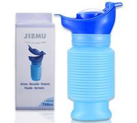 Topcloud Orinal retráctil, 750ML Masculino Femenino Portátil Inodoro móvil Orinal Botella de orina, Urinario de Emergencia Reutilizable para autocaravanas Viajes Tráfico Atasco y Colas