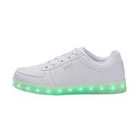 Topcloud Zapatos de Hombre para Mujer con Luces LED, 8 Colores, Carga USB, con Cordones, Zapatos de Pareja