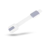 Topcom 10.045.11 Cp121 Bloqueo Flexible Universal-Cerraduras De Seguridad Bloqueador De Cinturón para Niños, 2 Pieza(S), Blanco, Gabinete, Plástico, Set