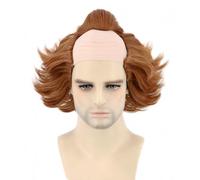 Topcosplay Peluca para Adultos y Niños Cosplay Clown Payaso Peluca Corta Peluca Marrón para Halloween Carnaval (Adultos)