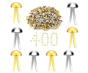 TOPCZY 200 stuks Mini Tachuelas Multicolor/Sujetadores de Papel/Tachuelas Redondos de Scrapbooking voor Scrapbooking, Papier, briefklemmen, knutselen, knutselen, Doe-het-zelf kunsthandwerk