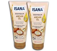 TopDeal ISANA Bodybalm - Lote de 2 lociones corporales de aceite de argán (2 x 200 ml)