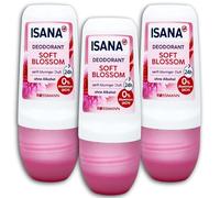 TOPDeal ISANA - Desodorante en roll-on Soft Blossom (3 unidades, 50 ml, 3 unidades)