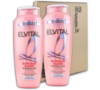 TopDealMile - Pack de almacenamiento para champú Loreal Elvital, brillo de espejo, 2 x 300 ml