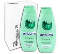 TopDealMile - Pack de almacenamiento para champú Schauma 7 hierbas 2 x 400 ml