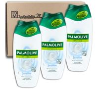 TopDealMile - Pack de almacenamiento para crema de ducha Palmolive Naturals proteínas de leche y leche hidratante, gel de ducha, 3 x 250 ml