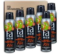 TopDealMile - Pack de almacenamiento para desodorante Fa Men Antitranspirante Sport Energy Boost 6 x 150 ml