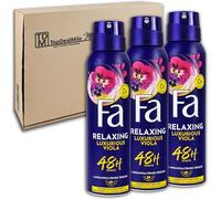 TopDealMile - Pack de almacenamiento para desodorante FA Relaxing Luxurious Viola Deo Deo 3 x 150 ml