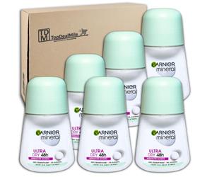 TopDealMile - Pack de almacenamiento para desodorante Garnier Mineral Roll On Ultra Dry - 48hDeo Roller 6 x 50 ml