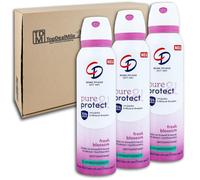 TopDealMile - Pack de almacenamiento para desodorante para CD, spray corporal Pure & Protect Fresh Blossom 3 x 150 ml