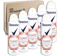 TopDealMile - Pack de almacenamiento para desodorante Rexona en spray Flower Fresh sin aluminio 48H 6 x 150 ml