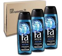 TopDealMile - Pack de almacenamiento para gel de ducha FA Men Kick Off 3 x 250 ml