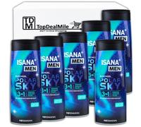 TopDealMile - Pack de almacenamiento para gel de ducha ISANA Men 3 en 1 Polar SkyShower Gel 6 x 300 ml