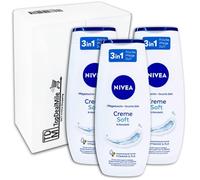 TopDealMile - Pack de almacenamiento para gel de ducha NIVEA Crema Soft & Aceite de almendras Gel de ducha, 3 x 250 ml