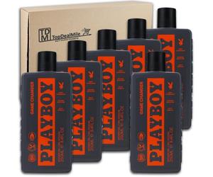 TopDealMile - Pack de almacenamiento para gel de ducha Playboy Game Changer Shower Gel 3 en 1 para hombre, 6 x 250 ml
