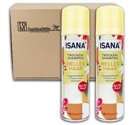 TopDealMile - Pack de almacenamiento - para ISANA MED 2 unidades de champú seco ISANA Cabello claro 2 x 200 ml