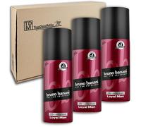 TopDealMile - Paquete de almacenamiento para desodorante en spray Bruno Banani Loyal Man 3 x 150 ml