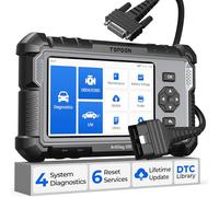 TOPDON AD500 OBD2 diagnosis coche multimarca con 4 Sistemas y 6 Funciones de Reinicio, Sistema de Motor ABS SRS Transmisión, reinicio para aceite/SAS/TPMS/ETS/BMS/freno, Actualización gratuita de WiFi