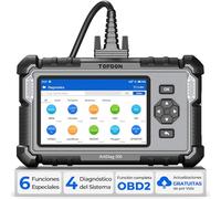 TOPDON AD500 Obd2 Diagnosis Escáner de Coche, 4 Sistemas, 6 Reinicios