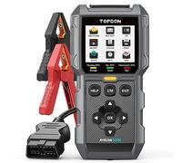 TOPDON ArtiLink500B OBD2 Diagnosis Coche + Comprobador de Baterias 2 en 1, Herramienta de Diagnóstico Automotriz Multifuncional con Función OBD 2 Completa, Prueba de Batería / Arranque / Carga