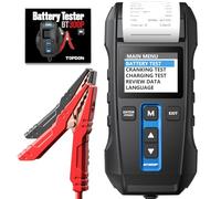 TOPDON BT300P Comprobador de Baterías de Coche, Profesional 12V 24V Comprobador de Baterías con Impresora 100-2000CCA, con Prueba de Batería, Prueba de Carga, Prueba de Sistema de Arranque