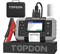 TOPDON BT600 Comprobador de Baterías de Coche con Impresora 12V 24V