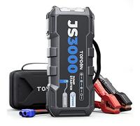 TOPDON JS3000 Arrancador de Coches, 24000mAh 3000A Arrancador de Baterias de Coche de Gasolina hasta 9L o 7L de Diésel