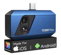 TOPDON TC001 Max Camara Termica para Android e iPhone, con 1,5MP Cámara Visual, 512x384 Resolución TISR Cámara Termográfica Infrarroja USB-C, con Rango de Temperatura -20℃ a 550℃, 25Hz Frecuencia