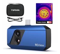 TOPDON TC001 Plus Cámara Térmica Profesional Android, 256x192 Alta Resolución, Cámara Termográfica Infrarroja con cámara visual, -20℃ a 550℃, doble lente para teléfonos inteligentes, tabletas, PC