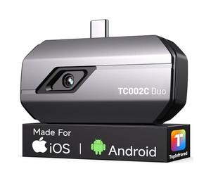 TOPDON TC002C Duo Cámara Térmica para Android iOS, 512x384 TISR Resolución | Cámara Termográfica USB-C de -20℃ a 550℃, 0.1℃ Precisión, 25Hz, Captura de Fotos y Vídeos, 3 Dimensiones, 11 Paletas Colores