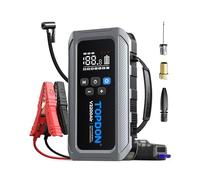 TOPDON V2200Air Arrancador de Baterias de Coche con Compresor de Air 150PSI Inflador, Arrancador de Coche Portatil (8L Gas/6L Diesel) Pantalla LCD y Linterna de 4 LED