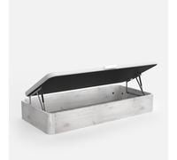 Topdormitorios | Canapé abatible Eco · Apertura Lateral; Gran Capacidad; Cajón Madera; Cajón Nórdico; Tapa Blanca; Tejido 3D Transpirable · 105x180cm · Nórdico