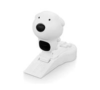 Tope de alarma para puerta de perro con 120 dB de alarma, luces intermitentes, almohadilla de goma para apartamento, hotel, hogar, topes para parte inferior de goma