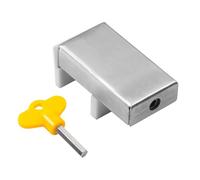 Tope de bloqueo de ventana, duradero, para puertas corredizas de ventana, tope de bloqueo de ventana deslizante ajustable, cerradura de seguridad para marco de puerta de ventana de aleación de