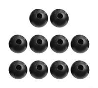 Tope de bola de plástico negro para cables de 8 mm y 10 mm de diámetro para reducir el ruido de impacto en máquinas de fitness, accesorios de gimnasio en casa, paquete de diez (40 mm)