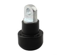 Tope de cable de gimnasio con núcleo de acero y resistencia de goma para una terminación segura del cable en el equipo, se adapta a cables con diámetro de 5 mm a 6 mm