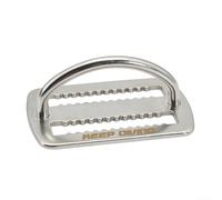 Tope de cinturón de peso de acero inoxidable submarino con anillo en D y soporte deslizante para una fijación segura y estable del equipo (hebilla de anillo en D corta)