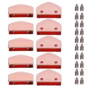 Tope de Cremallera 10 Sets, Accesorios para Maletas, Metal Zinc Aleación, Fijación Fácil y Decorativa - Apariencia Brillante, Práctico y Conveniente para Bolsos y Ropa (oro rosa)