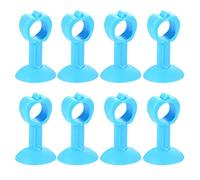 Tope de cuña for puerta, Topes, silicona Tipo ventosa Manija silenciosa Parachoques Almohadilla protección pared-Azul 5pcs||L 75mm(Blue 8pcs)
